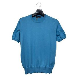 Loro Piana Mint Rundstrick mit kurzen Ärmeln Grün