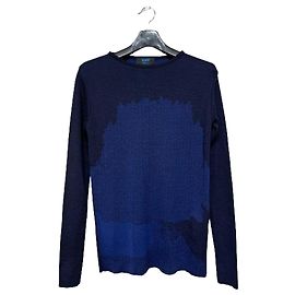 Kiton Navy Blue Knit Sweater Blue