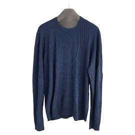 Hermès Wollpullover Strick für Herren Blau