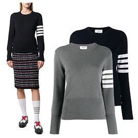 Thom Browne Milano Stitch Strick für Damen Braun