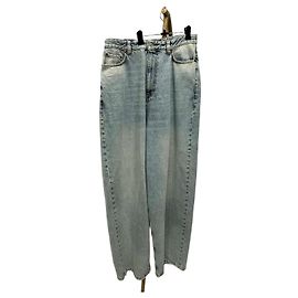 Balenciaga Japanese Pull-Up Denim Pants Brown
