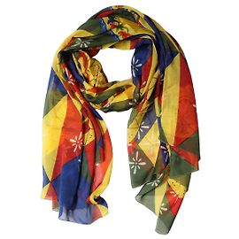 Dolce & Gabbana Xale estola lenço estampado em seda multicolorido Multicor
