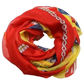 Dolce & Gabbana Pañuelo cuadrado estampado de seda multicolor Multicolor