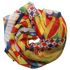 Dolce & Gabbana Lenço de seda Carretto multicolorido Multicor