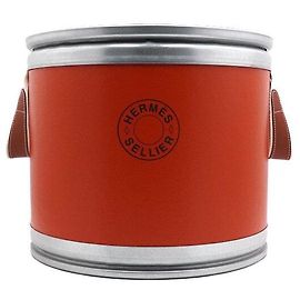 Hermès Small Saddle Box Orange Feu Orange