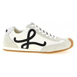 Loewe Sneakers Ballet Runner in nylon e vitello Bianco