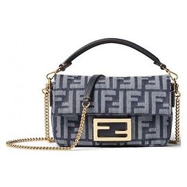 Fendi Mini Borsa Baguette AWVA Blu