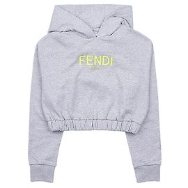 Fendi Sudadera con capucha de algodón con estampado de logo Multicolor
