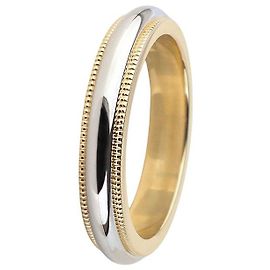 Tiffany & Co Milgrain Combination Ring Größe Golden