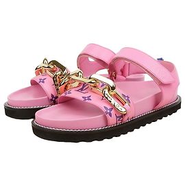 Sandales Louis Vuitton Comfort Marron Cuir Marron