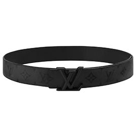 Louis Vuitton Cinturón reversible Monogram Midnight Azul