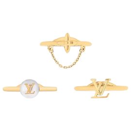 Louis Vuitton Blooming Pearl Ring Set White