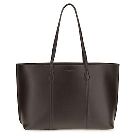 Tory Burch Brown Calf Leather Bos Taurus Handbag Brown