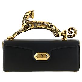 Lanvin Borsa in pelle di vitello nera Nero