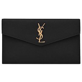 Autre Marque Pochette en cuir noir Noir