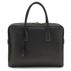 Autre Marque Black Calf Leather Bos Taurus Handbag Black
