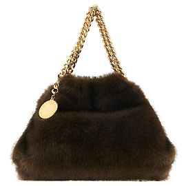 Stella Mc Cartney Brown Polyester Handbag Brown
