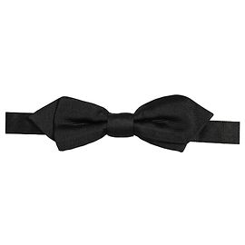Dolce & Gabbana Men Black % Silk Adjustable Neck Papillon Bow Tie Black