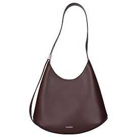 Jil Sander Bolsa de ombro em couro vermelho Vermelho
