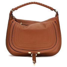 Chloé Bolsa de ombro Bos Taurus em couro de bezerro castanho Marrom