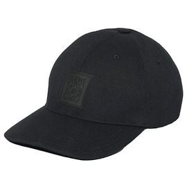 Loewe Patch Cap Schwarz Baumwolle Schwarz