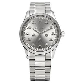 Gucci G-Timeless Multi-Function Metal Watch Silvery