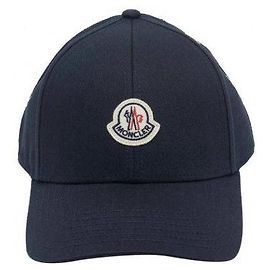 Moncler Logo Baseball Cap Navy Blue