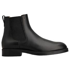 Bottines en cuir noir Tod's Noir