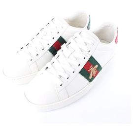 Gucci Sapatilhas Ace bordadas Marrom