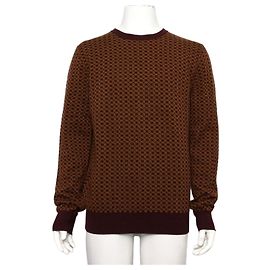 Hermès Pull en maille pour homme Lana Wool Chandal Logo Multi Pattern Multicolore