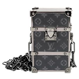 Louis Vuitton Monogram Eclipse Mini Trunk Box Black