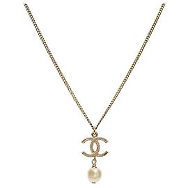 Collana Chanel Pearl Drop Oro D'oro