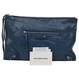 Balenciaga Pochette Classic Motor Marron