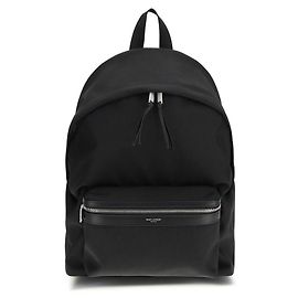 Autre Marque Saint Laurent City Backpack Black Leather and Nylon Black