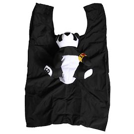 Dolce & Gabbana Men Black Polyester Panda Stuffed Ecobag Bag Black