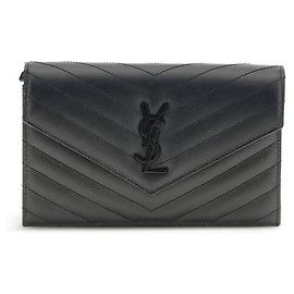 Autre Marque Black Calf Leather Bos Taurus Wallet Black