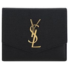 Autre Marque Cartera Bos Taurus de piel de becerro negra Negro