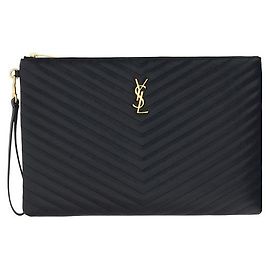 Autre Marque Black Calf Leather Bos Taurus Accessories Black