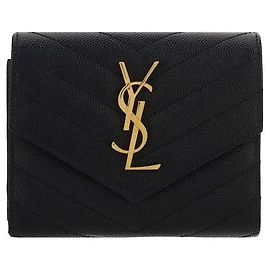Autre Marque Cartera Bos Taurus de piel de becerro negra Negro