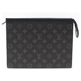 Louis Vuitton Pochette Voyage MM Monogram Eclipse Marrone