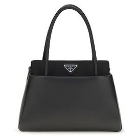 Prada Black Calf Leather Bos Taurus Handbag Black