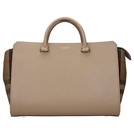 Burberry Beige Lederhandtasche Beige