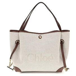 Chloé Borsa a tracolla in cotone beige Beige