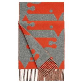 Hermès Sciarpa Parthenon in cashmere Marrone