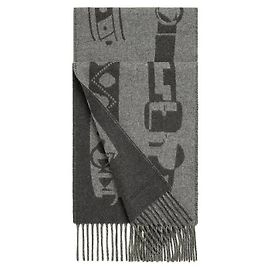 Hermès Kaschmirschal in Graphite Braun