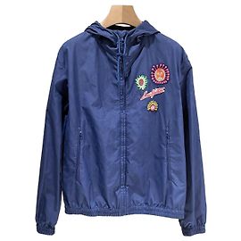 Louis Vuitton Monogram Windbreaker Jacke Blau