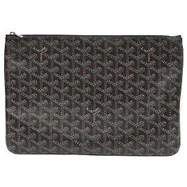 Goyard Sena MM Clutch Black Black