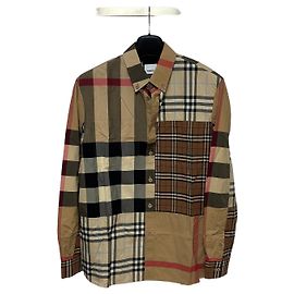 Burberry Baumwoll-Patchwork-Karohemd Mehrfarben