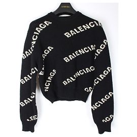 Balenciaga Jersey Crop Multi-Logo Multicolor