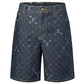 Louis Vuitton Denim Shorts Blau Blau